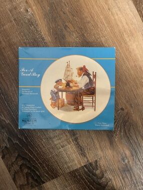 Norman Rockwell For a good boy decorative plate